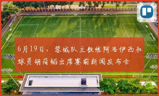 6月19日，蓉城队主教练阿洛伊西和球员胡荷韬出席赛前新闻发布会